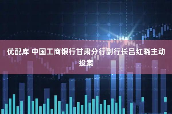 优配库 中国工商银行甘肃分行副行长吕红晓主动投案